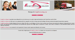 Desktop Screenshot of freightforwarding.com